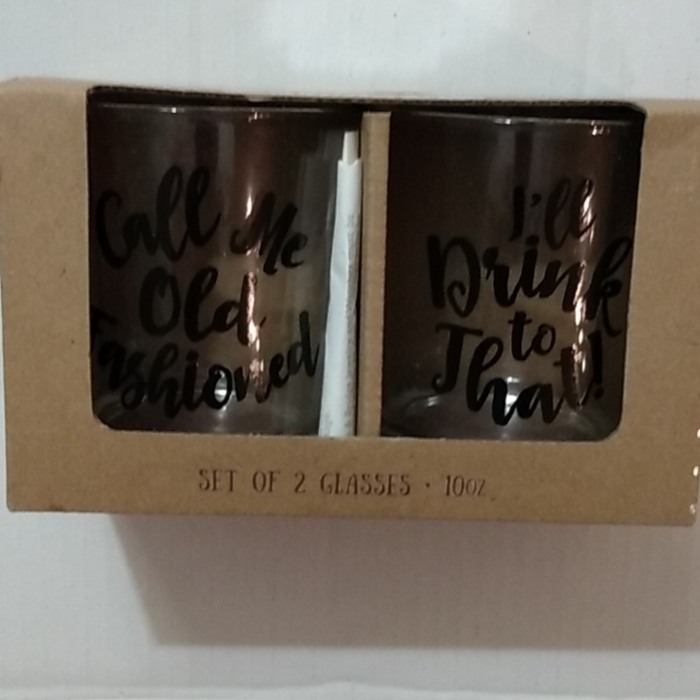 Rocks Glasses "Call Me Old Fashioned and I'll Drink To That"